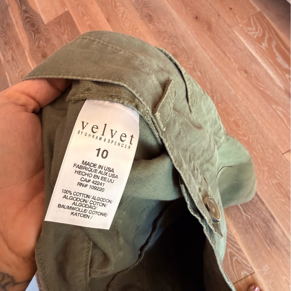 Velvet by Graham & Spencer Brylie Sanded Twill Utility Pant NWOT - Picture 9 of 9